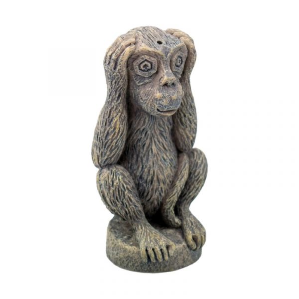 Aqpet Decorart Decorazioni Per Acquari Mod. Scimmietta Non Sento