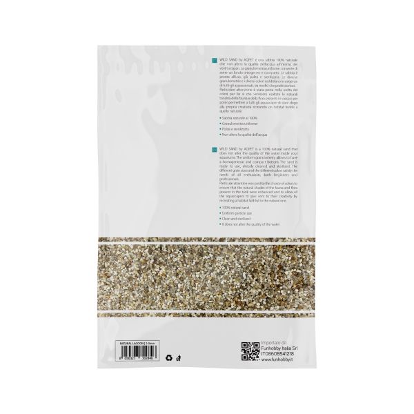 AQPet Wild Sand Natural Lagoon Sabbia Acquario 5kg