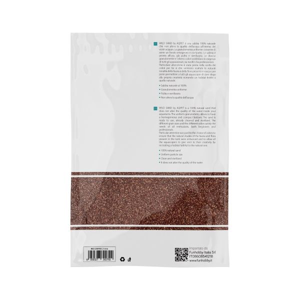AQPet Wild Sand Red Zafiro Sabbia Acquario 5kg