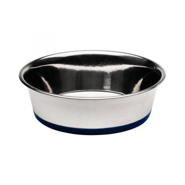 AqpetFriends Ciotola In Acciaio Inox Con Base In Silicone Colorata 20cm