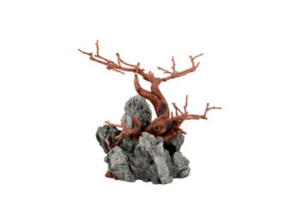 Askoll Wood Rock Brown Roccia Decorativa in Resina