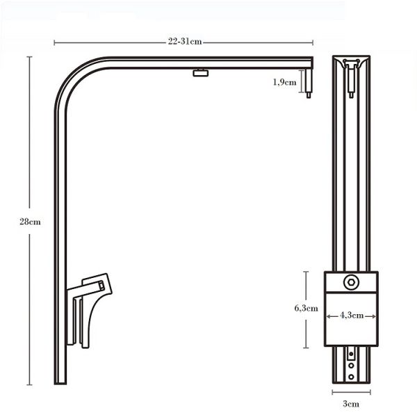 HM Electronics Supporto bordo Vasca Cetus 2 