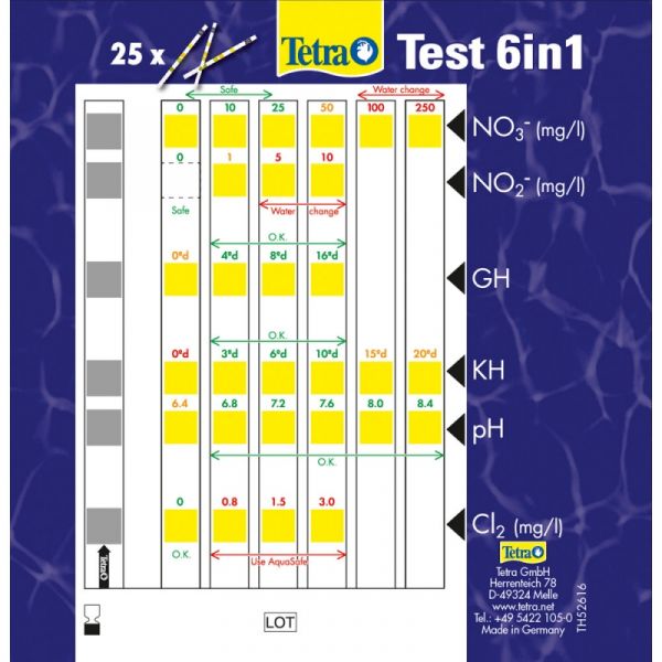 Tetra Test 6 in 1