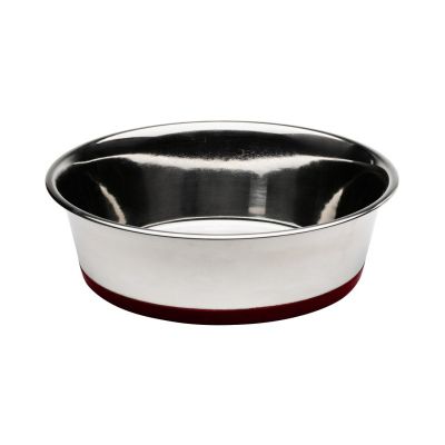 AqpetFriends Ciotola In Acciaio Inox Con Base In Silicone Colorata 20cm