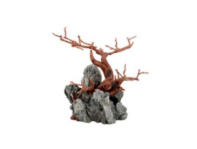 Askoll Wood Rock Brown Roccia Decorativa in Resina