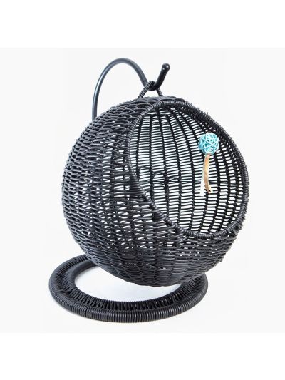 AqpetFriends Morfeo Cuccia Sospesa per Gatti di Alta Qualità e Design Elegante Nero