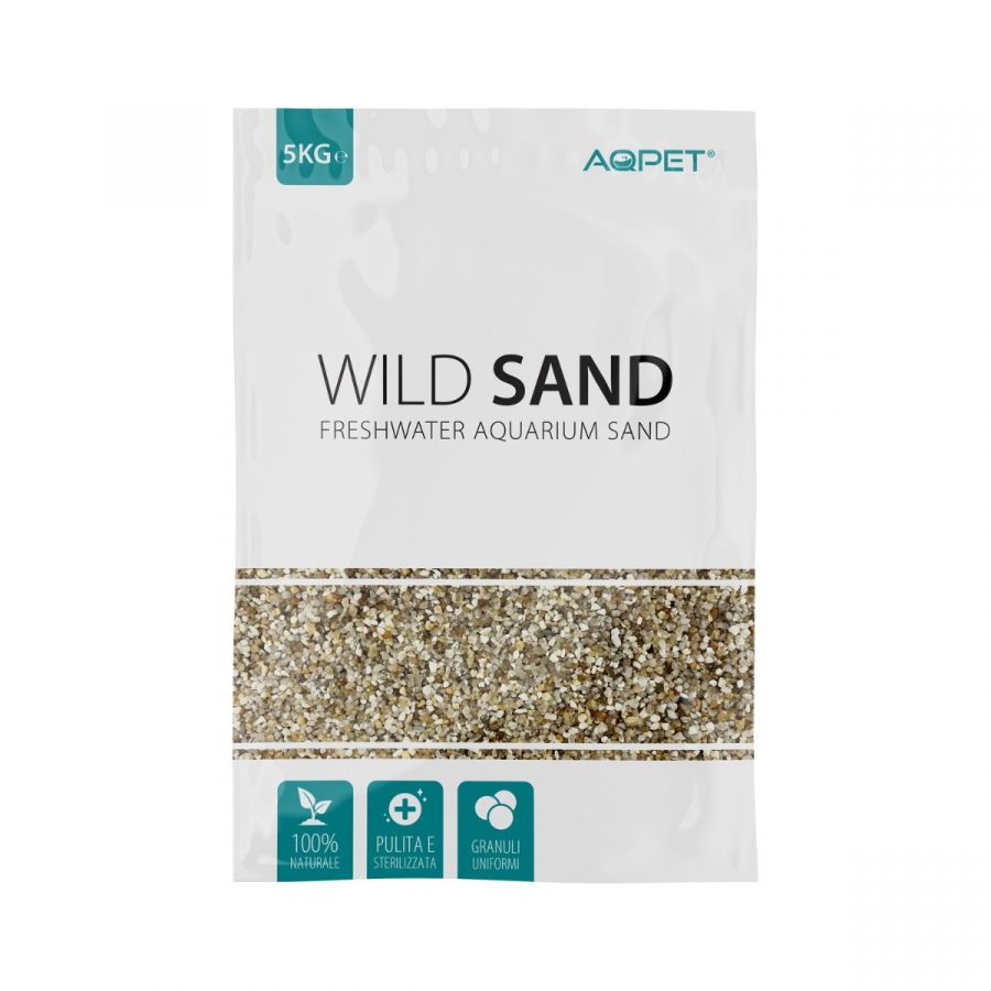 AQPet Wild Sand Sabbia Naturale Acquario 5kg