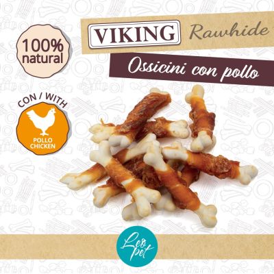 Leopet VIKING OSSICINI CON POLLO 80 gr