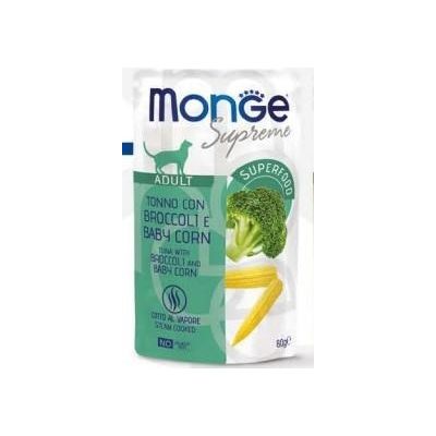 MONGE SUPREME ADULT TONNO BROCCOLI BABY CORN 80 GR BUSTINA