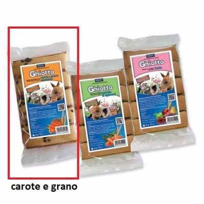 Animalin Biscottini Ghiotto Carote e Grano Roditori 35 g
