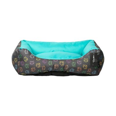 AqpetFriends Cushy Street cuccia in tessuto super imbottita Puppies  55x42x16h