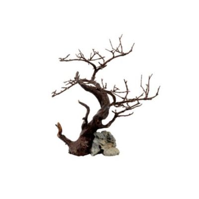 Askoll Wood Rock Black Roccia Decorativa in Resina