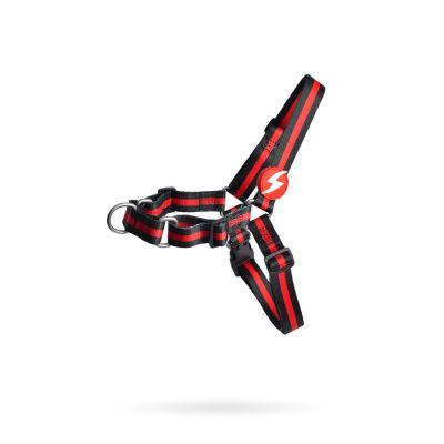 Dashi Front Harness Pettorina per cane modello STRIPES Red e Black large