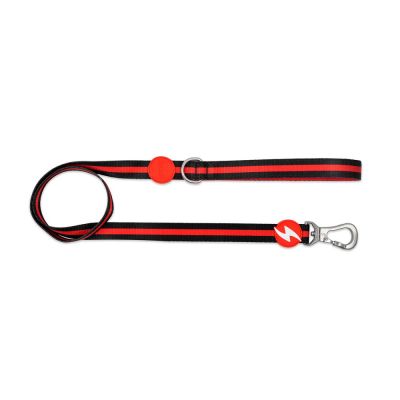 Dashi Leash Guinzagli per cane modello STRIPES Red e Black large