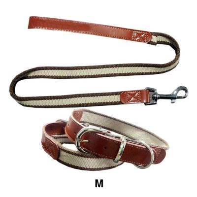 Also Parure Collare Corda e Similpelle M