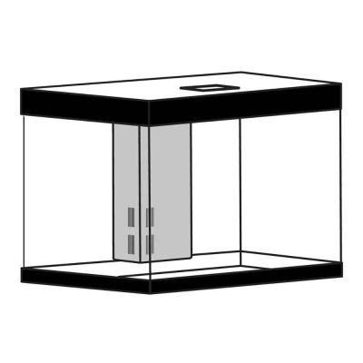 Askoll Opera Black 150 Acquario completo 150 litri 80x40x50h cm