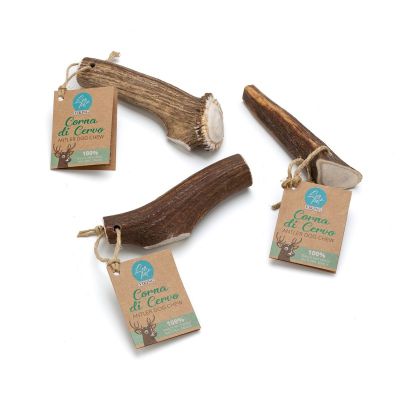 LeoPet Viking Corna Di Cervo Intere Naturali Da Masticare Per Cani S 50/80gr