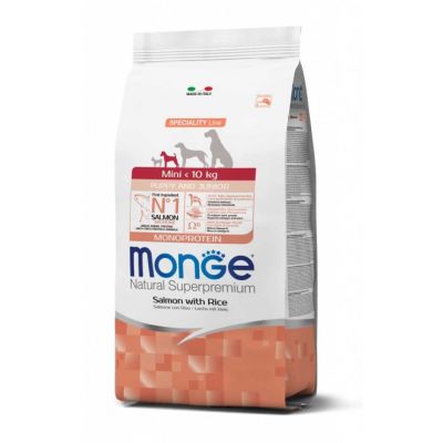 Monge  Mini Puppy & Junior Salmone con Riso 7,5 kg