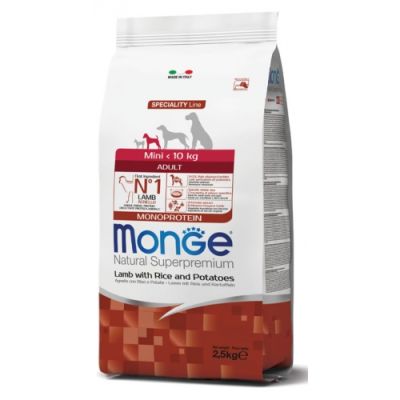 Monge Mini Adult Agnello con Riso e Patate 7.5 kg