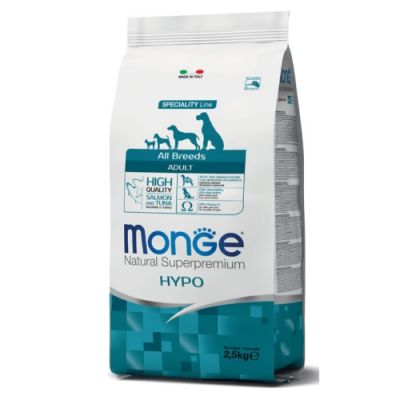 Monge Natural Superpremium All Breeds Cane Adulto Hypo Salmone e Tonno 2,5kg