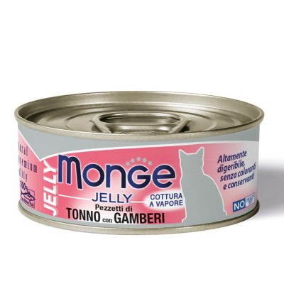 Monge Jelly Gatto Adulto Tonno con Gamberi 80g