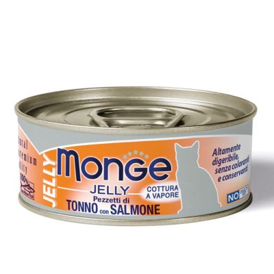 Monge Jelly Gatto Adulto Tonno con Salmone 80g