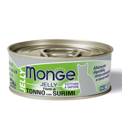 Monge Jelly Gatto Adulto Tonno con Surimi 80g
