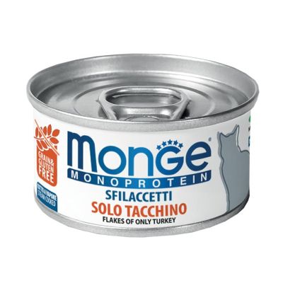 Monge Monoprotein Gatto Adulto Sfilaccetti solo Tacchino 80g