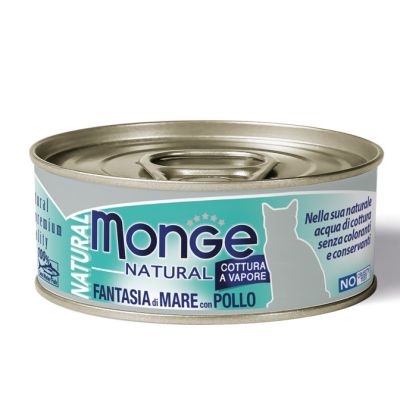 Monge Natural Gatto Adulto Fantasia di Mare con Pollo 80g