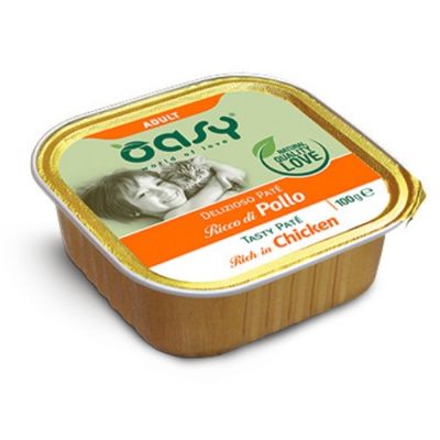 Oasy Delizioso Paté Umido Gatto Adulto Pollo 100g
