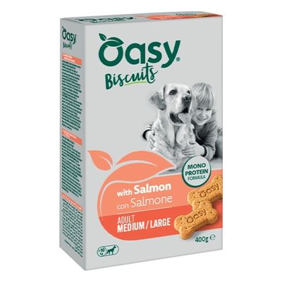 Oasy MONOPROTEIN BISCUITS • Adult Medium/Large Salmone 400 gr