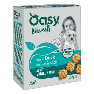 Oasy MONOPROTEIN BISCUITS • Adult Small/Mini Anatra 250 gr