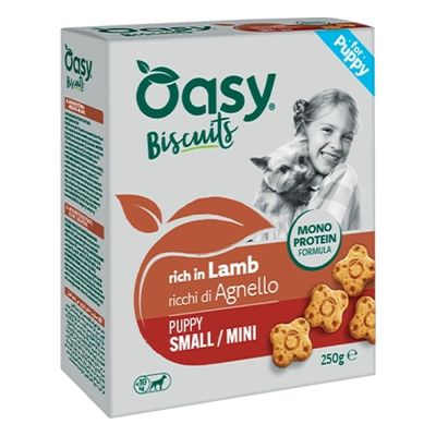 Oasy MONOPROTEIN BISCUITS • Puppy Small/Mini Agnello 250 gr