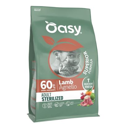 Oasy Dry Cat Superior ADULT STERILIZED AGNELLO 1,5 kg