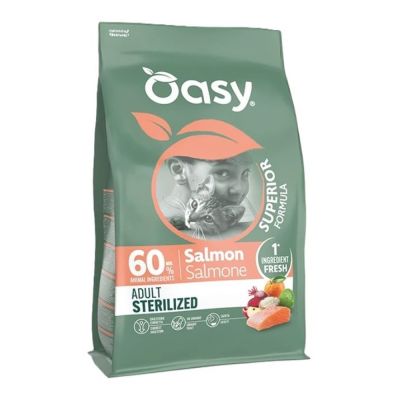 Oasy Dry Cat Superior ADULT STERILIZED SALMONE 6 kg