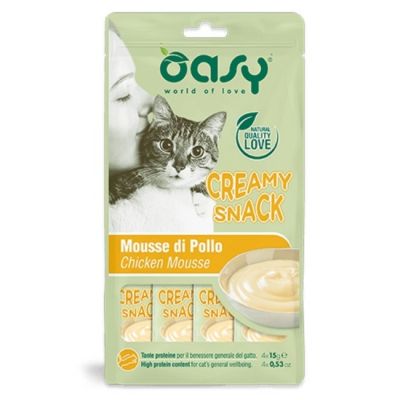Oasy Gatto Creamy Snack Pollo 4x15g