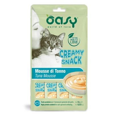 Oasy Gatto Creamy Snack Tonno 4x15g