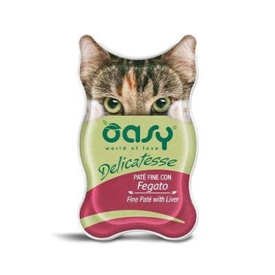 Oasy Umido Gatto Delicatesse Paté Fegato 85g