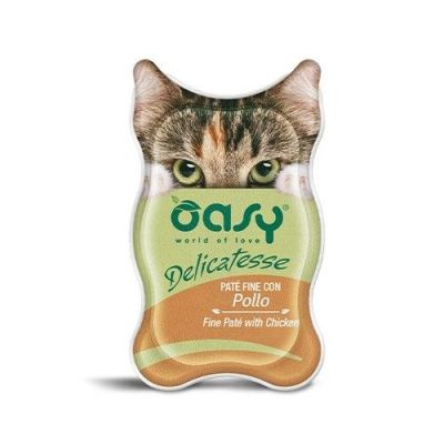 Oasy Umido Gatto Delicatesse Paté Fine Pollo 85g