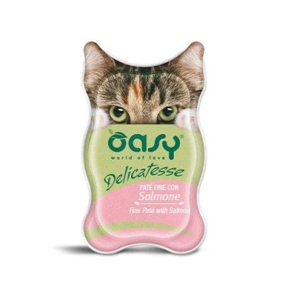 Oasy Umido Gatto Delicatesse Paté Salmone 85g