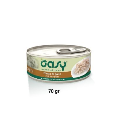 Oasy Specialità Naturale Umido Gatto Lattina Pollo 70g