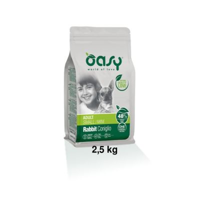 Oasy One Protein Secco Cane Adulto Small/Mini Coniglio 2,5kg