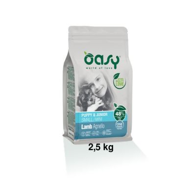 Oasy One Protein Secco Cane Puppy&Junior Small/Mini Agnello 2,5kg