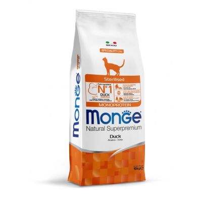 Monge Natural Superpremium Sterilised Monoprotein  Anatra 10 kg