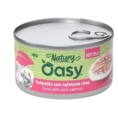Oasy NATURY • Tonnetto con salmone rosa 85 gr