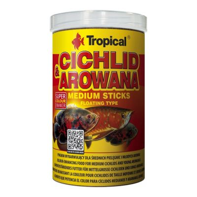 Tropical Cichlid & Arowana Medium Sticks 1000 ml